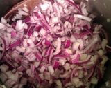 A picture of step 2 of Vickys Caramelised Red Onion Chutney, GF DF EF SF NF.