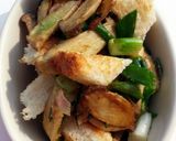 A picture of step 6 of Mushroom and arugula salad(breakfast/side dish)vegan.