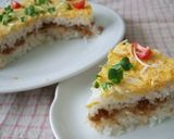 A picture of step 10 of Easy! Tuna Soboro Rice Cake.