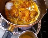 A picture of step 8 of Single-Serving Fried Pork Cutlet Rice Bowl.