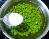 A picture of step 1 of Hara Chana sabji.