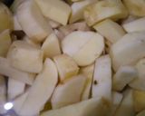 A picture of step 1 of Aloo methi.