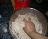 A picture of step 2 of Chapati with Atta (Whole Wheat Flour).