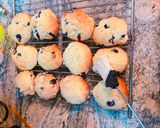 Φωτογραφία βήματος 7 της συνταγής Blueberry-banana chewy cookies