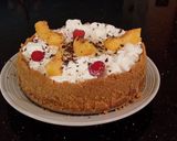 A picture of step 13 of Fresh Peach Cheesecake.