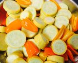 A picture of step 2 of Summer Squash And Sweet Pepper Medley.