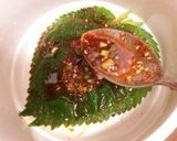 A picture of step 5 of Soy Sauce Marinated Egoma Leaves (Kennip).