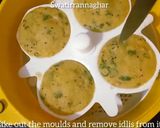 A picture of step 9 of Oats Rava Idli (Oats Semolina Idli Steamed in Microwave Oven).