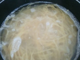 Fideos con crema