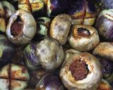 A picture of step 5 of Stuffed mushroom baingan masala.