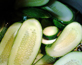 A picture of step 4 of macerated cucumbers.