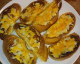 A picture of step 3 of 3 min garlic cheese bread.