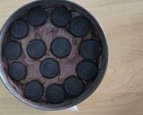 Foto del paso 4 de la receta: Brownie con tarta de queso y oreo