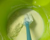 A picture of step 7 of Tres leches.