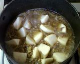A picture of step 3 of Turnip with Soboro Ginger An-Sauce.