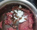 A picture of step 1 of Pink green Farali Surprise.
