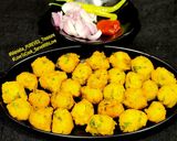 A picture of step 5 of Moong Dal Pakora.
