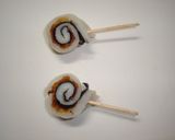 A picture of step 3 of Ume-Chikuwa Rolls for Bento.