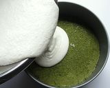 A picture of step 22 of Green Tea and White Chocolate Mousse Cake.