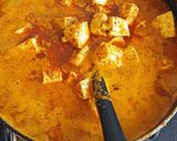 A picture of step 8 of Paneer Kolhapuri masala.
