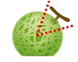 A picture of step 2 of A Hungry Frog-Shaped Melon Bowl Dessert.