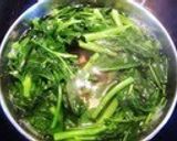 A picture of step 3 of Water Spinach Ham and Onion Salad.