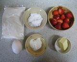 A picture of step 1 of Strawberry Pound Cake.