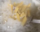 A picture of step 1 of Italian Penne All' Arrabbiata with Insalata Caprese.