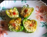 A picture of step 6 of Cheesy and Spicy Stuffed Capsicum stuffed capsicum(bell Pepper).
