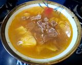 Hình bước làm 3 của món Canh thịt bò nấu thơm cà