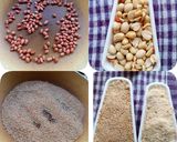 A picture of step 1 of Healthy Til Gud Peanut Burfi.