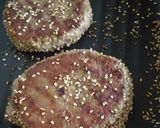 Foto del paso 9 de la receta: Muffins de salvado de trigo rellenos de pechuga de pollo molida con torrejas de remolacha cocida