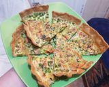 Foto del paso 5 de la receta: Quiche de Jamón con menta y guisantes