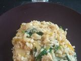 Arroz con puerro y mango
