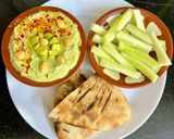 A picture of step 4 of Healthy Avocado 🥑 Hummus With Pita Bread 🫓.