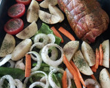 Foto del paso 4 de la receta: Rôti (cabeza de lomo) al horno con verduras