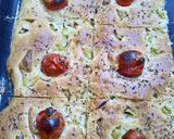 Une image de l'étape 4 de Focaccia aux tomates cerises.