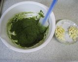 A picture of step 5 of Matcha Muffins with White Chocolate.