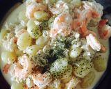 A picture of step 11 of Seafood Gnocchi With White Wine Parmesan Sauce.