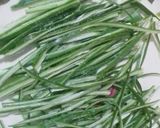 A picture of step 1 of Kurkuri bhindi.