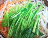 A picture of step 3 of Mixed Bean Sprout Namul Using a Namul Base.