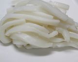 A picture of step 3 of Nanohana and Squid with Gochujang.