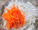A picture of step 1 of Memil Jeonbyeong (Buckwheat Crepe) Style Fresh Spring Rolls.
