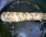 A picture of step 4 of Mizuna Pork Roll for Bento.