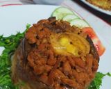 Foto langkah ke 4 dari resep Nasi Tim Ayam Jamur.