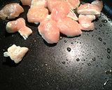 A picture of step 1 of garbanzos in chicken stock.