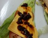 A picture of step 4 of Ploughman sandwich.