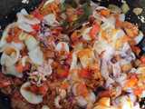 Garbanzos con calamares en olla GM