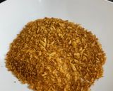 A picture of step 2 of Katsu sando.
