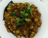 A picture of step 11 of Pindi Chole (white Chick Pea or Garbanzo Beans).